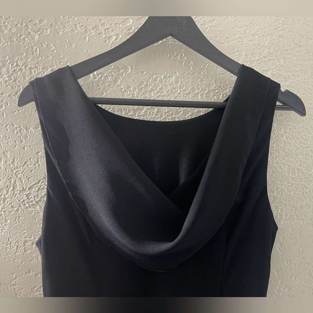 Robbie Bee VTG Black Beaded Cocktail Sleeveless Dress w/Elegant Design Size 12‎ - Picture 7 of 10